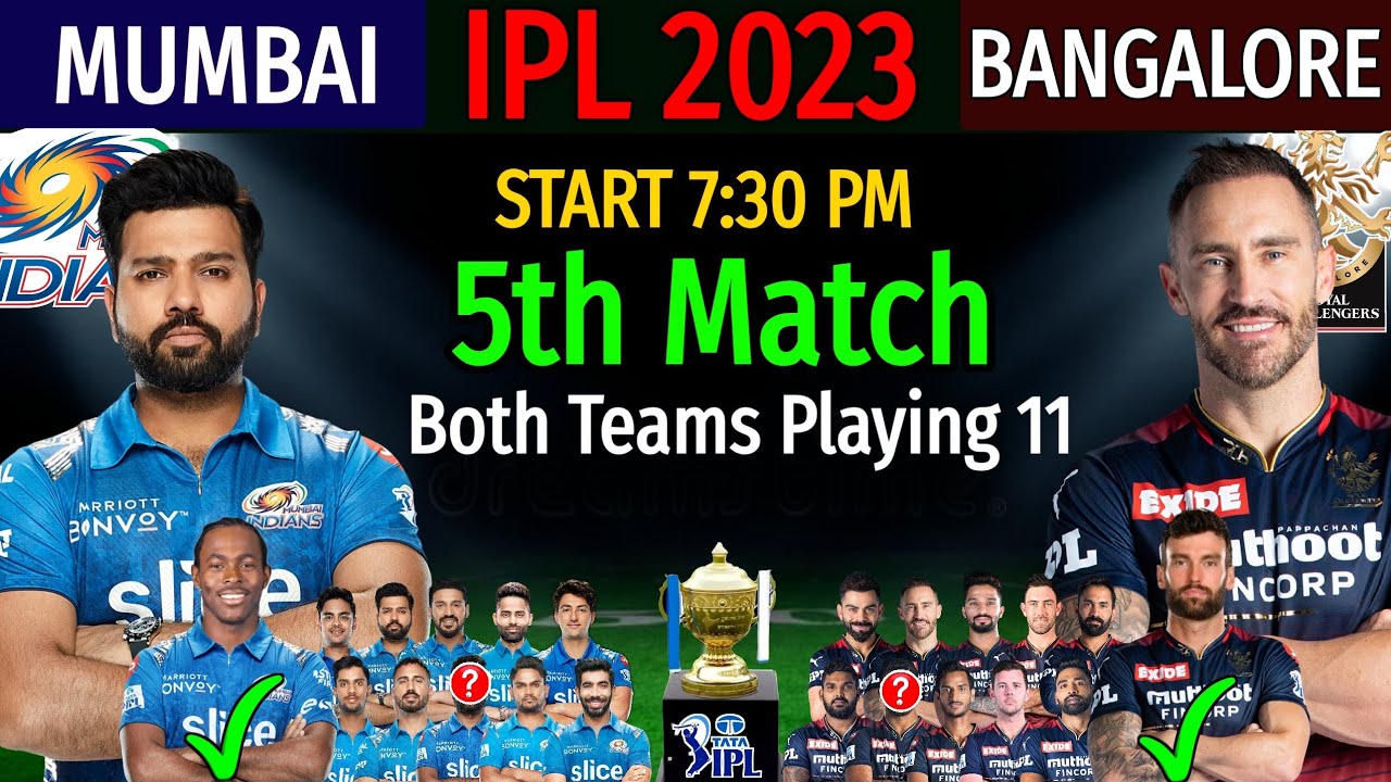 RCB vs MI 5th Match IPL 2023