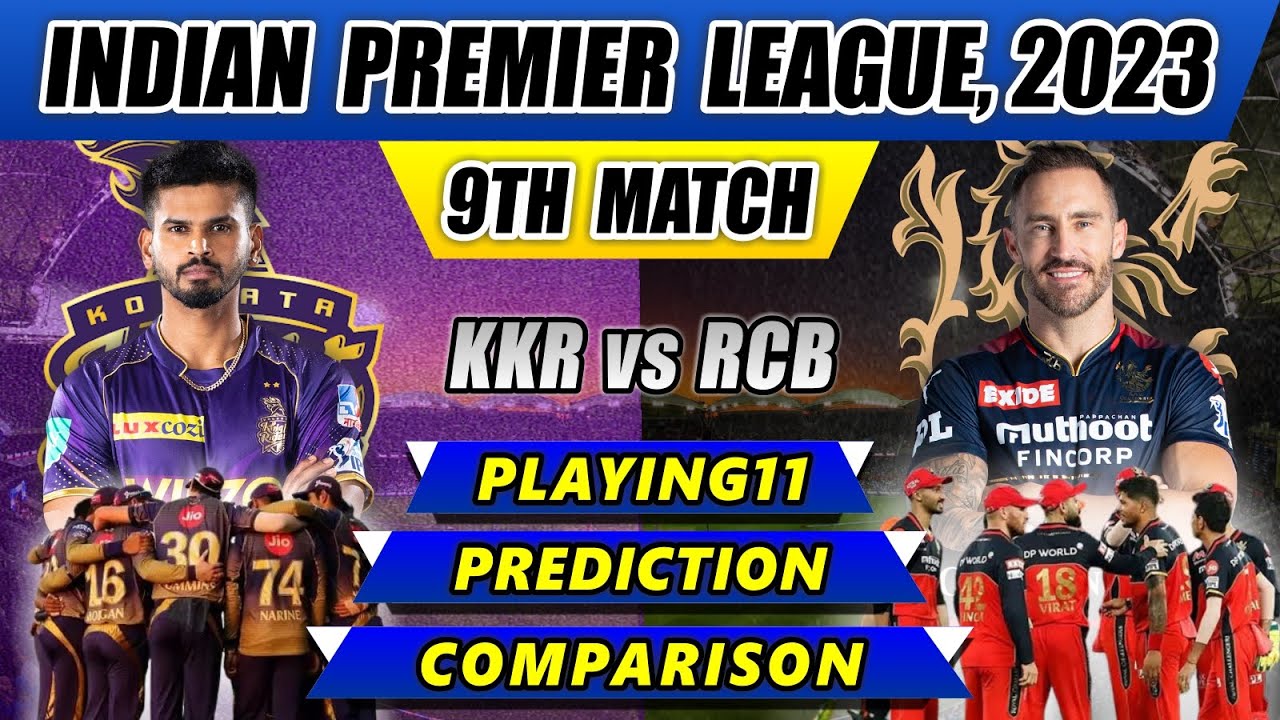 KKR vs RCB 9th Match IPL 2023