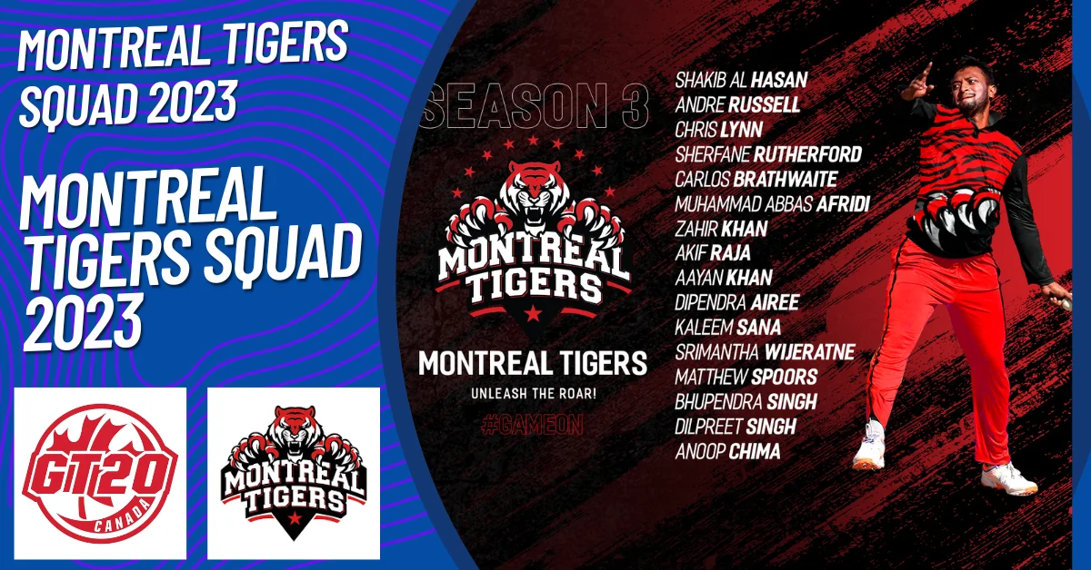 Montreal Tigers Squad 2023