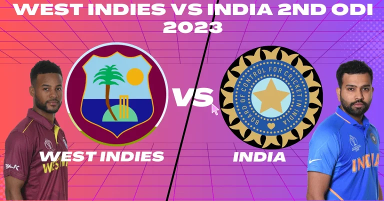 West Indies vs India 2nd ODI 2023