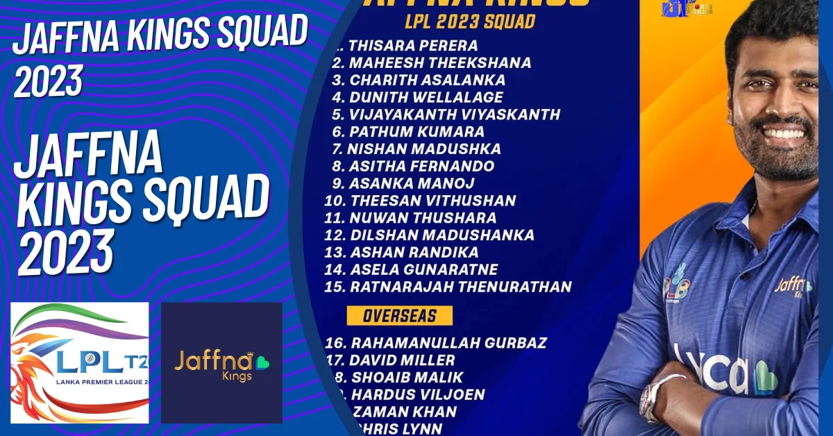 Jaffna Kings Squad 2023