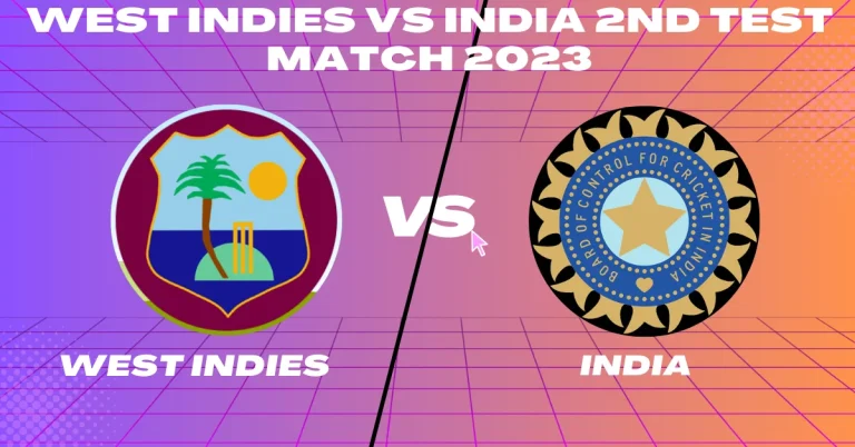 WI vs IND 2nd Test Match