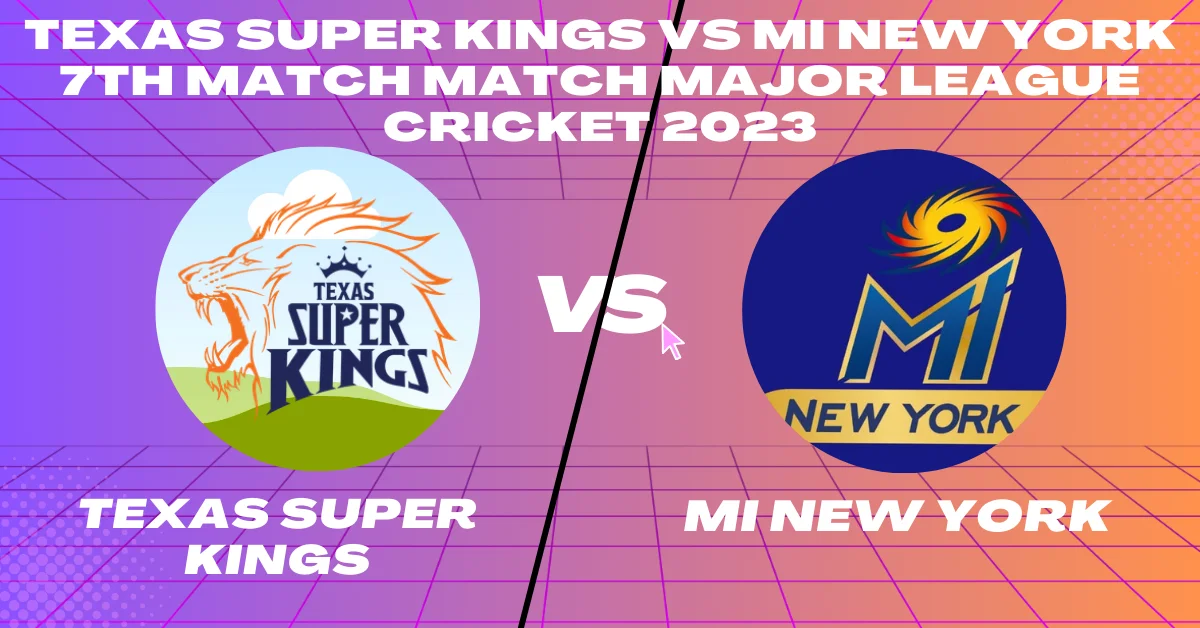TSK vs MINY 7th Match Major League Cricket 2023