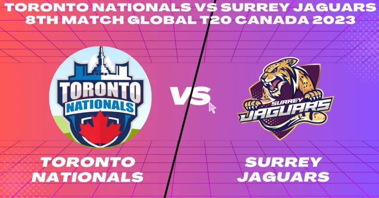 TTN vs SJG 8th Match Global T20 Canada 2023