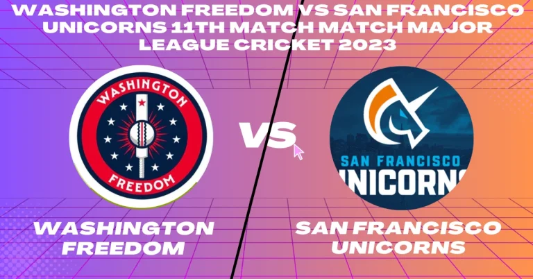 WAF vs SFU 11th Match Major League Cricket 2023