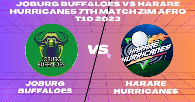 JB vs HH 7th Match Zim Afro T10 2023