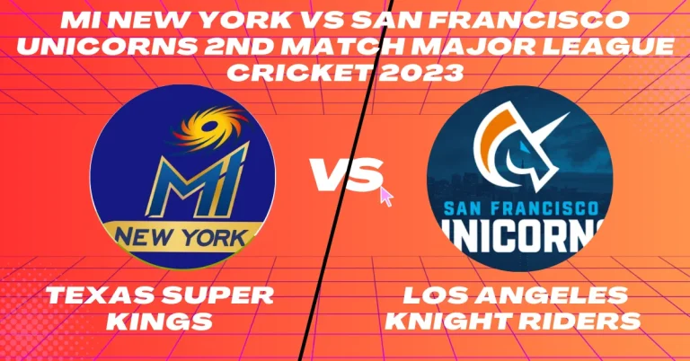 MINY vs SFU 2nd Match Major League Cricket 2023