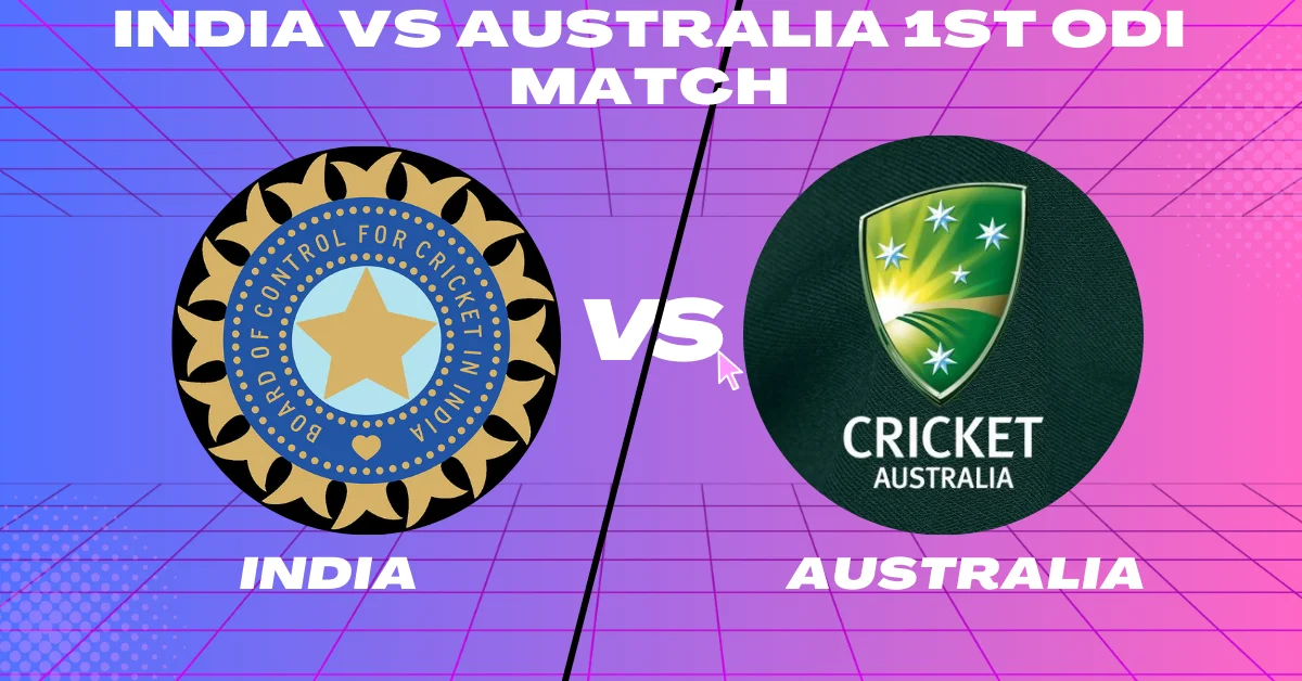 IND vs AUS 1st ODI Match Australia tour of India 2023