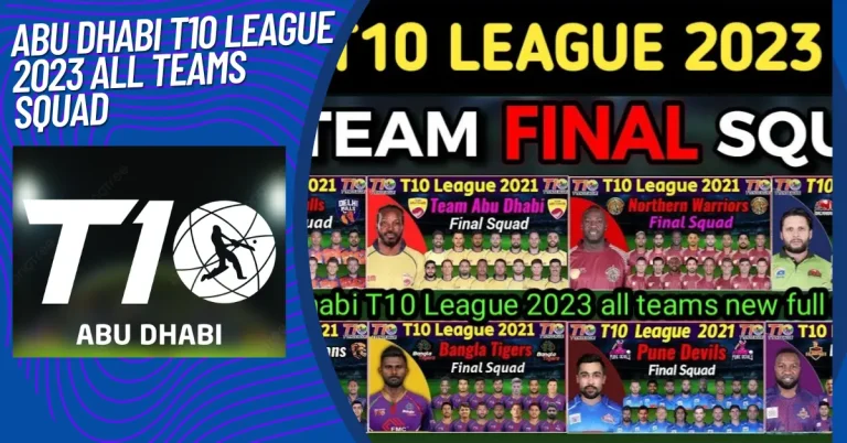 Abu Dhabi T10 League 2023 All Teams Squad