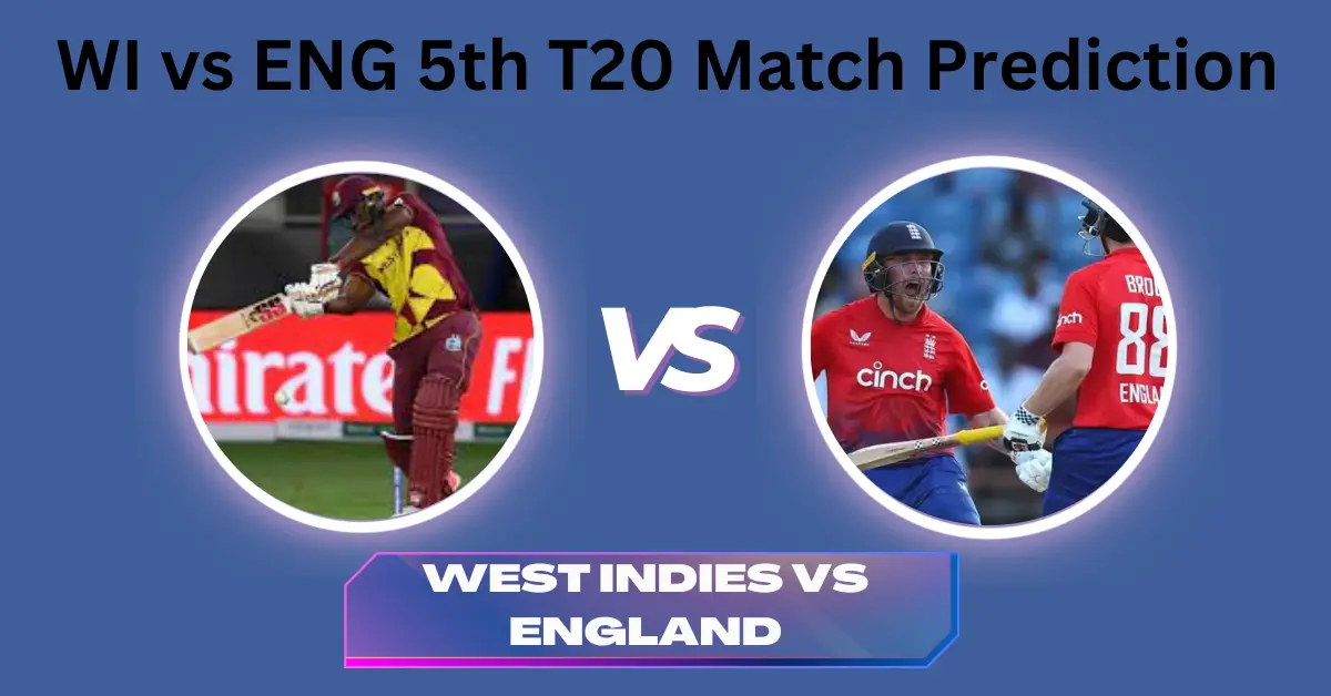 WI vs ENG 5th T20 Match