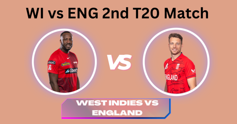 WI vs ENG 2nd T20 Match