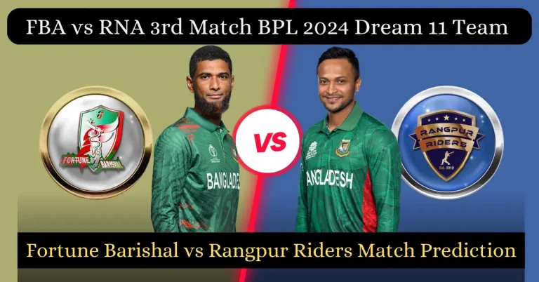 FBA vs RNA 3rd Match BPL 2024