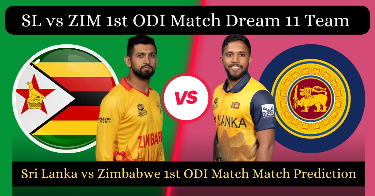SL vs ZIM 1st ODI Match Zimbabwe tour of Sri Lanka 2024