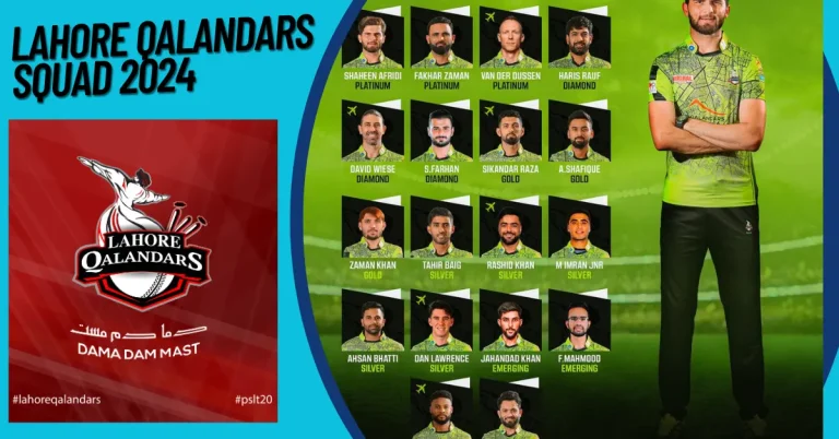 Lahore Qalandars Squad 2024