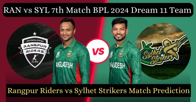 RAN vs SYL 7th Match BPL 2024