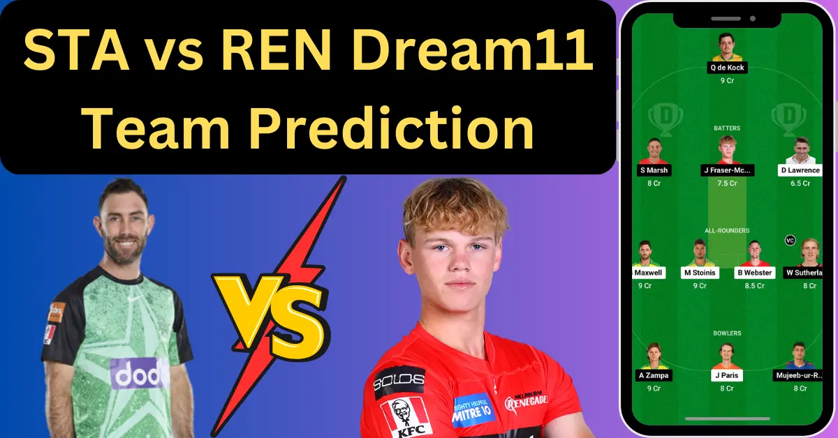 STA vs REN Match Dream11 Team BBL 2023-24