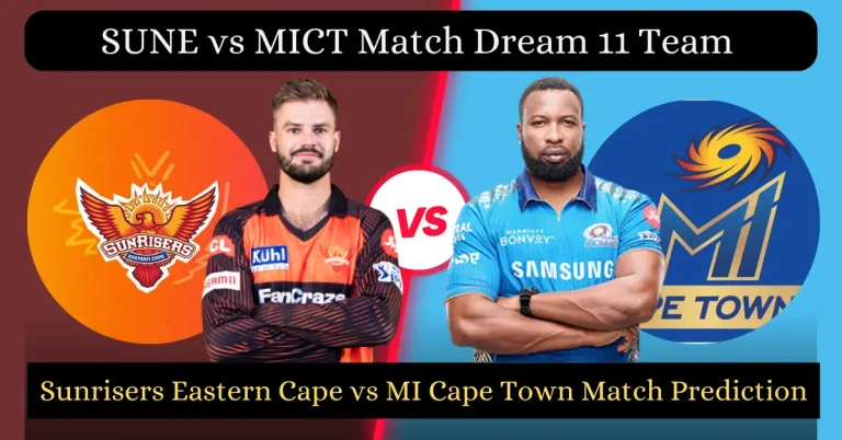 SUNE vs MICT Match Dream11 Prediction