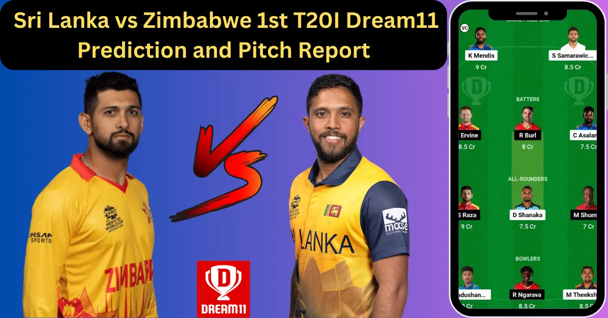 SL vs ZIM 1st T20 Match Zimbabwe tour of Sri Lanka 2024