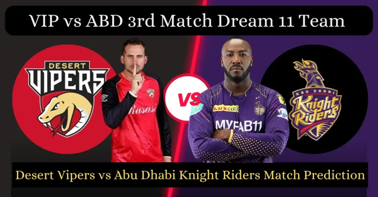 VIP vs ABD 3rd Match ILT20 2024