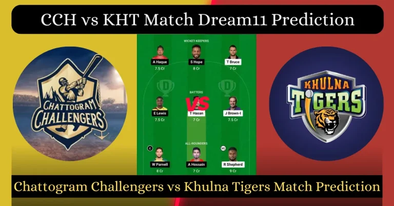 CCH vs KHT Match Dream11 Prediction