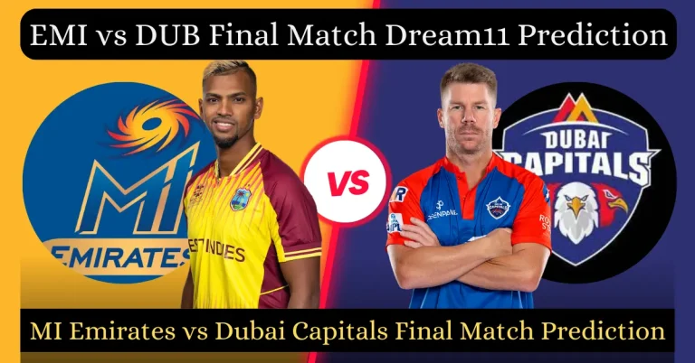 EMI vs DUB Final Match Dream11 Prediction