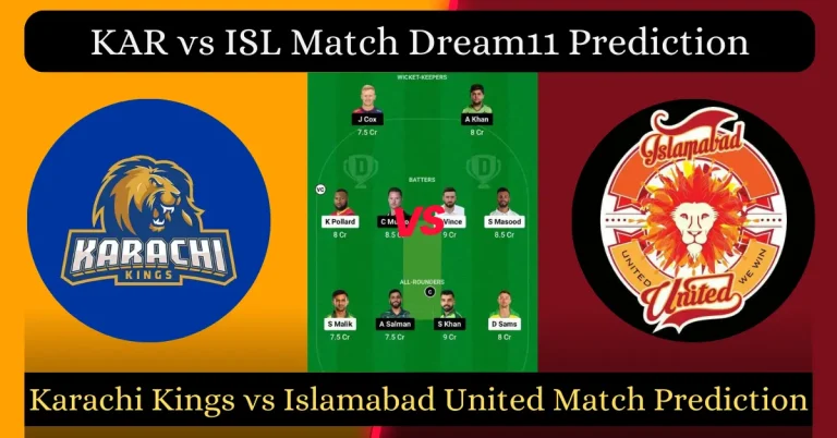 KAR vs ISL Match Dream11 Prediction