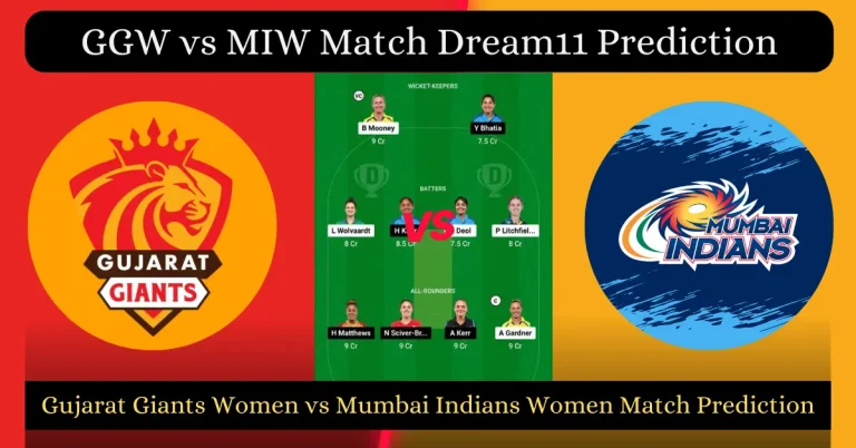 GGW vs MIW Match Dream11 Prediction