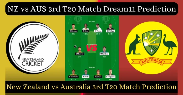 NZ vs AUS 3rd T20 Match Dream11 Prediction