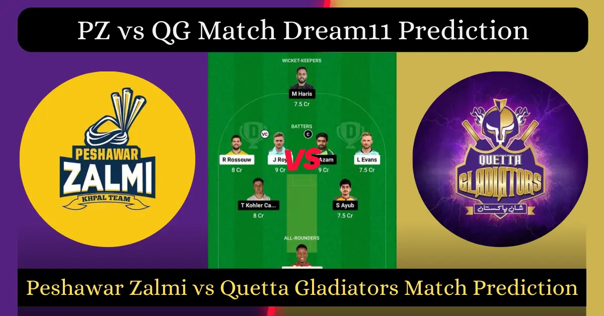 PZ vs QG Match Dream11 Prediction