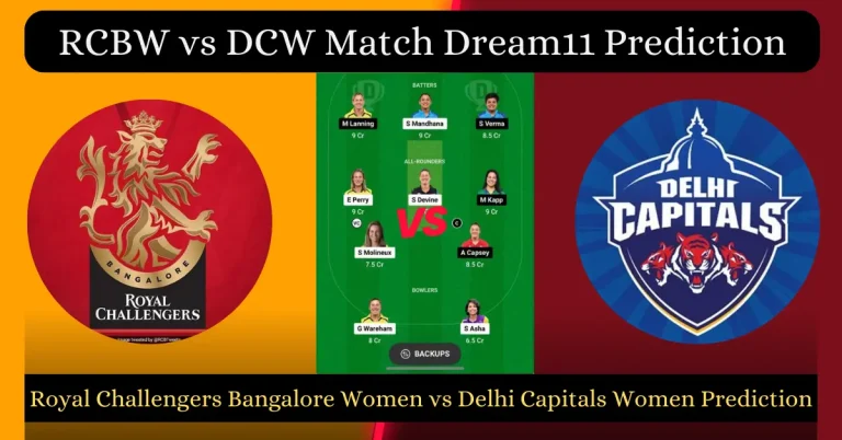 RCBW vs DCW Match Dream11 Prediction