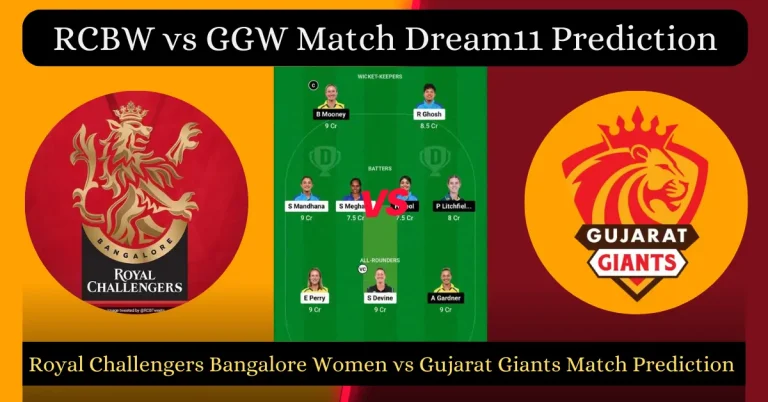 RCBW vs GGW Match Dream11 Prediction