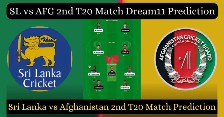 SL vs AFG 2nd T20 Match Dream11 Prediction
