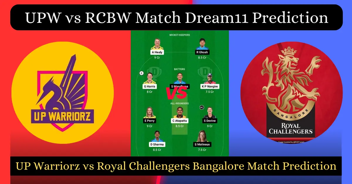 UPW vs RCBW Match Dream11 Prediction